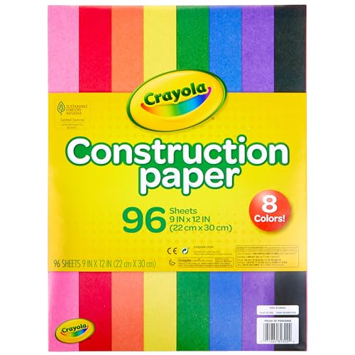 Crayola 96-Sheet Construction Paper Pack