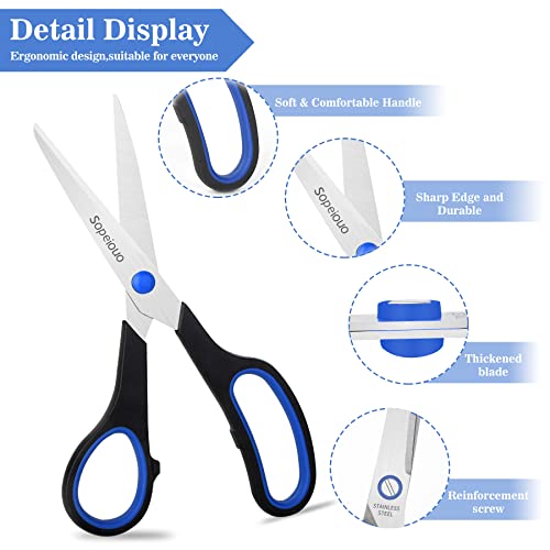 6-Pack Comfort-Grip Scissors for School & Crafts