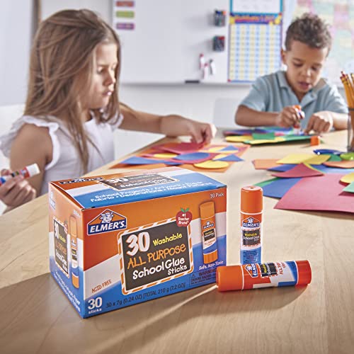 Elmer's Washable Glue Sticks, 30 Count Pack