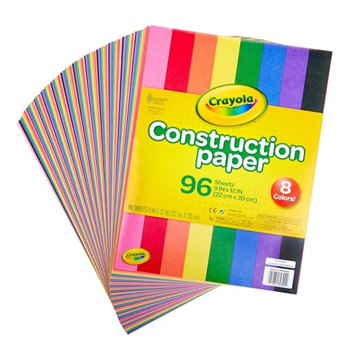 Crayola 96-Sheet Construction Paper Pack