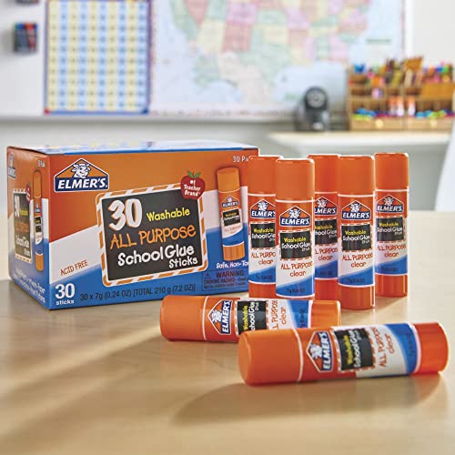Elmer's Washable Glue Sticks, 30 Count Pack