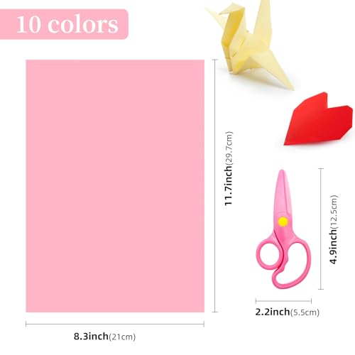 AIMI Bulk Assorted Construction Paper for Kids