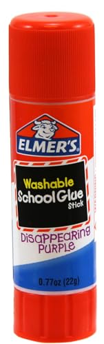 Elmer's Washable Disappearing Purple Glue Sticks, 3 Pack