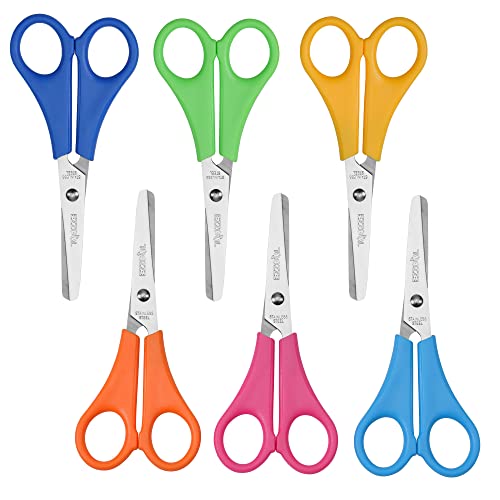 EZZGOL 48-Pack Kids Safety Scissors 5” Blunt Tip