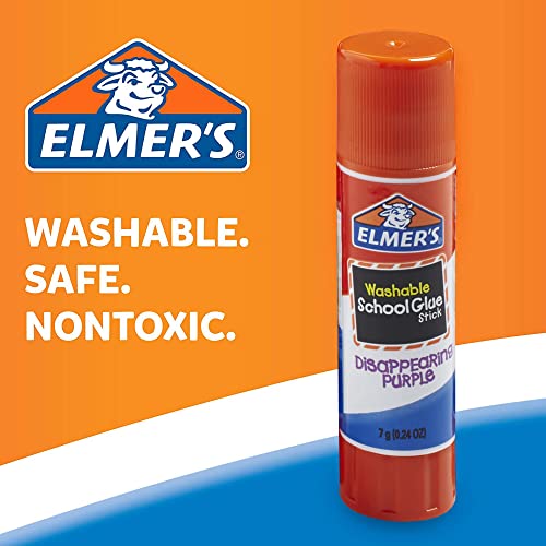 Elmer's Purple Washable Glue Sticks, 30 Count