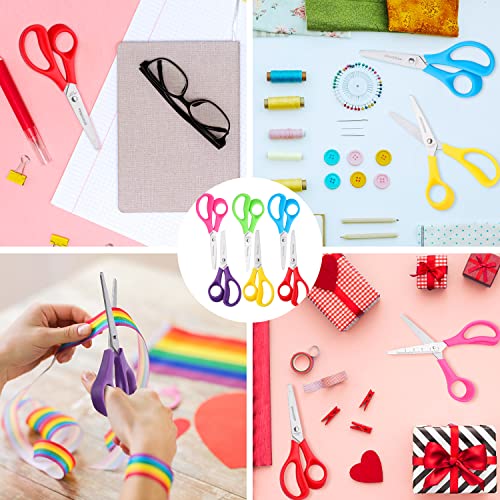 Kids Safety Scissors 6-Pack, Blunt Tip 5.5 Inch