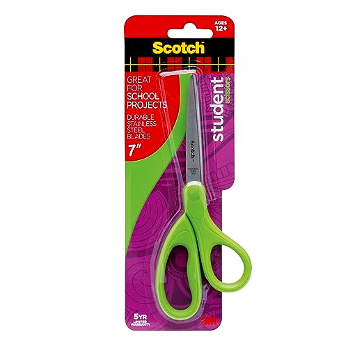 Scotch Student Scissors - Assorted Colors, 7-Inch