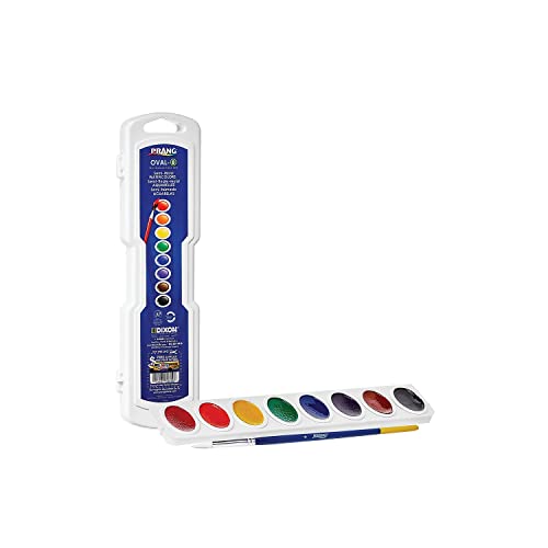 Prang Oval Pan Watercolor Set, 8 Colors