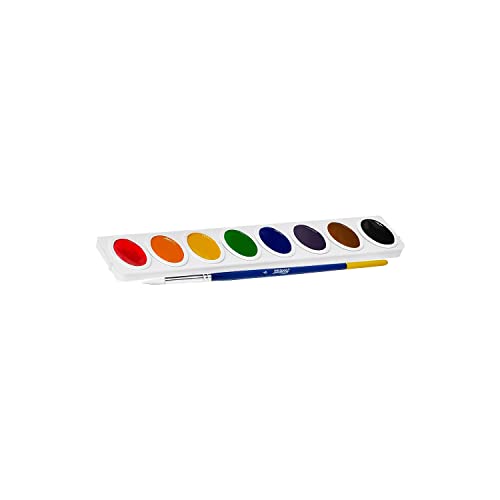Prang Oval Pan Watercolor Set, 8 Colors