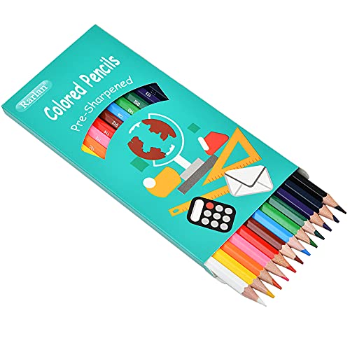Rarlan Pre-Sharpened Colored Pencils Bulk Pack