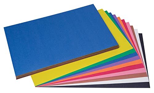 Prang Construction Paper, 10 Colors, 12" x 18