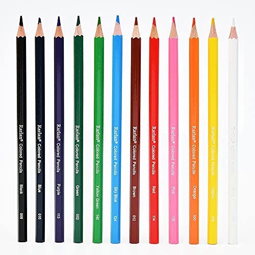 Rarlan Pre-Sharpened Colored Pencils Bulk Pack