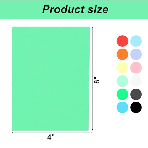 Shindel 100 Sheets Colorful Construction Paper Pack
