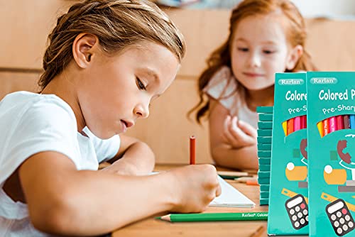 Rarlan Pre-Sharpened Colored Pencils Bulk Pack