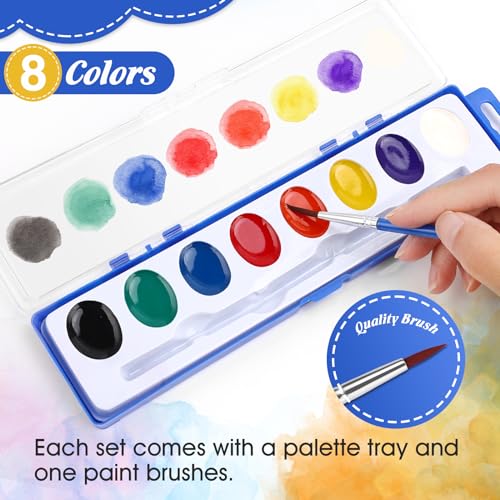 FUMILE 5-Pack Washable Watercolor Paint Set