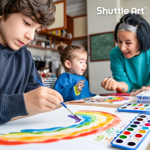 Shuttle Art 16-Color Watercolor Paint Set, 24-Pack