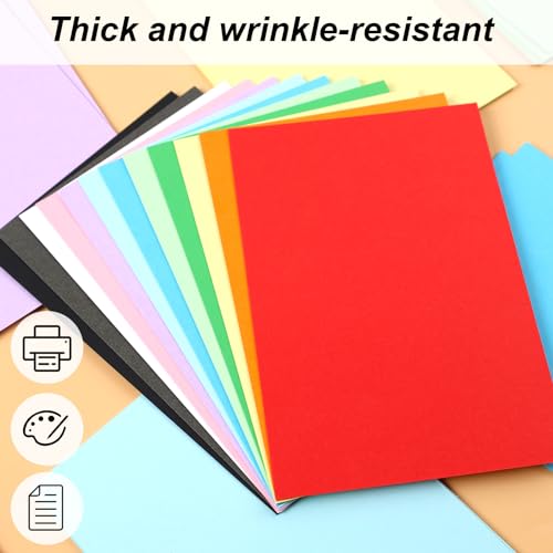 Shindel 100 Sheets Colorful Construction Paper Pack
