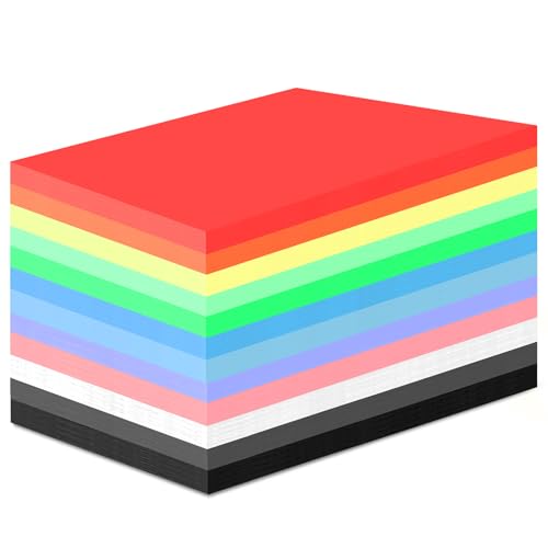 Shindel 100 Sheets Colorful Construction Paper Pack