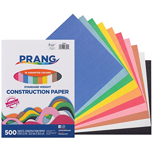 Prang Construction Paper - 500 Sheets, 10 Colors