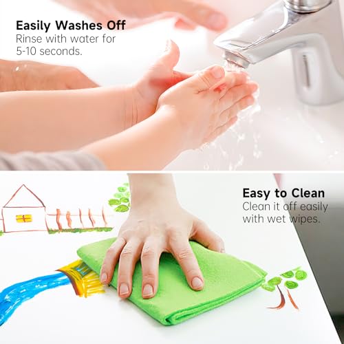 16-Color Watercolor Paint Set with Brushes