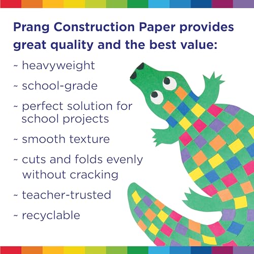 Prang Construction Paper, 10 Colors, 50 Sheets