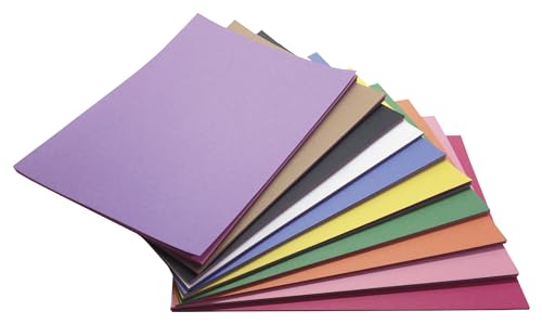Assorted Construction Paper, 9 x 12 Inches, 500 Sheets
