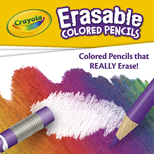 Erasable Colored Pencils for Kids - 24 Pack