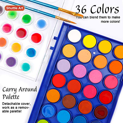Shuttle Art 43-Pack Watercolor Paint Set
