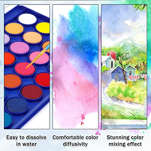 Shuttle Art 43-Pack Watercolor Paint Set