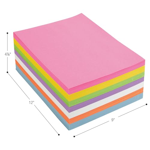 Colorations 600 Sheets Heavy-Duty Construction Paper Set