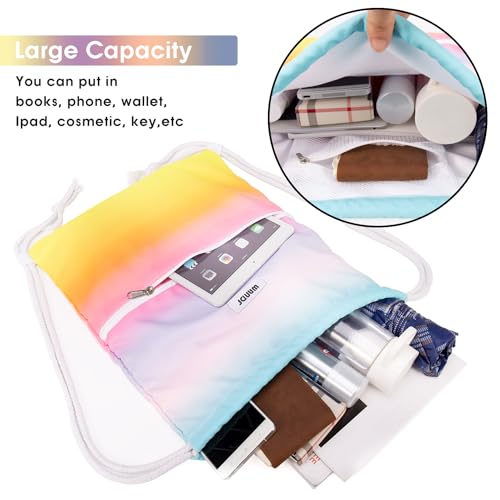 WANDF Water-Resistant Drawstring Backpack - Rainbow