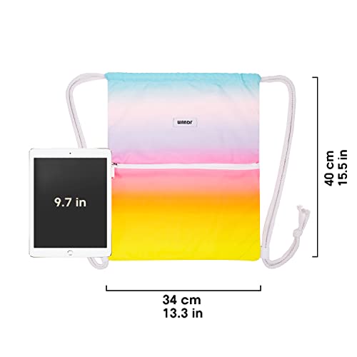 WANDF Water-Resistant Drawstring Backpack - Rainbow