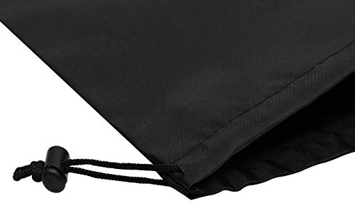 PALTERWEAR Nylon Drawstring Bags - 6 Pack, Black