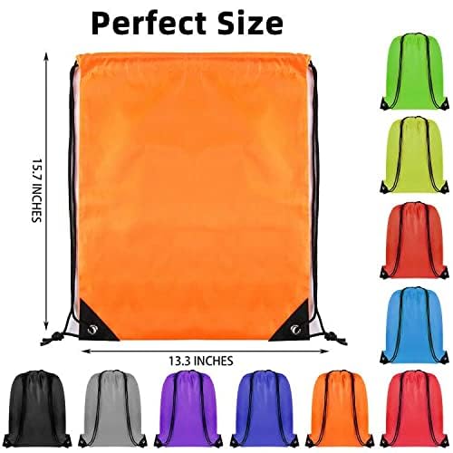 40-Pack GoodtoU Drawstring Backpacks in 10 Colors