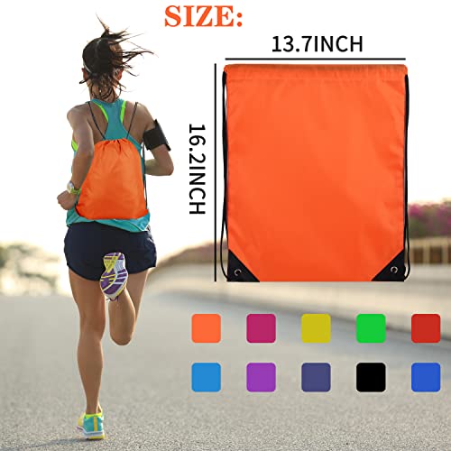 10-Color Drawstring Backpack for Gym & Travel
