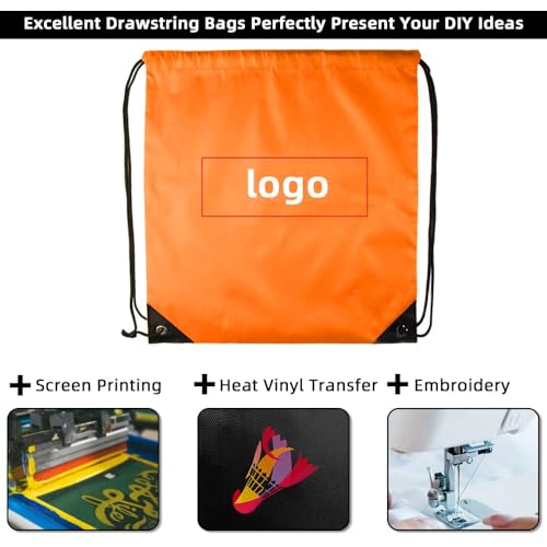 40-Pack GoodtoU Drawstring Backpacks in 10 Colors