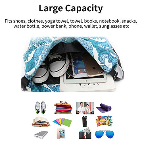 Risefit Waterproof Drawstring Gym Backpack for All