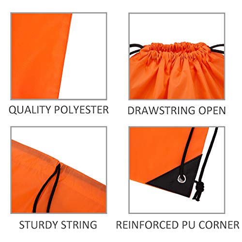 Vorspack 20-Pack Colorful Drawstring Backpacks for Events