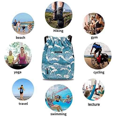 Risefit Waterproof Drawstring Gym Backpack for All
