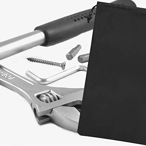 PALTERWEAR Nylon Drawstring Bags - 6 Pack, Black