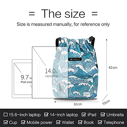 Risefit Waterproof Drawstring Gym Backpack for All