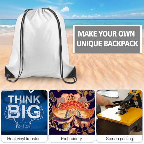 KUUQA 20-Pack Colorful Drawstring Sport Backpacks