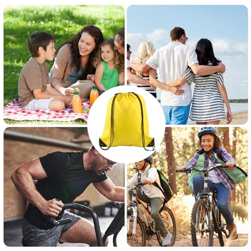 KUUQA 20-Pack Colorful Drawstring Sport Backpacks