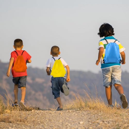 KUUQA 20-Pack Colorful Drawstring Sport Backpacks