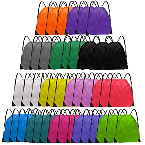42-Pack Drawstring Backpacks in 14 Colors