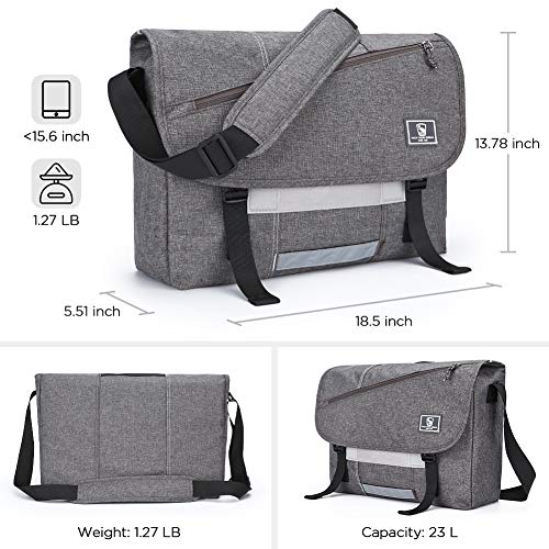 OIWAS 15.6" Laptop Messenger Bag for College