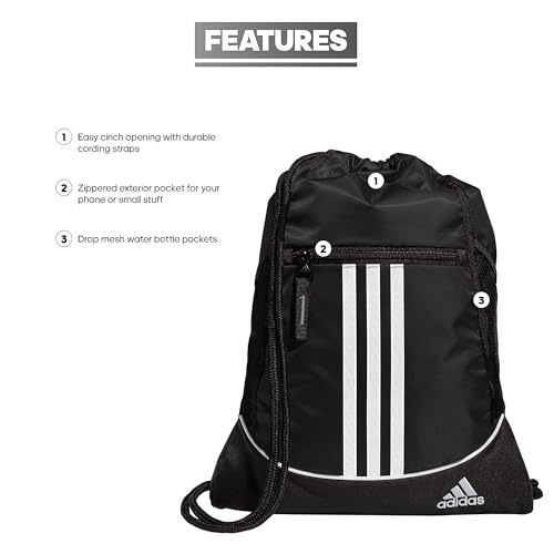 adidas Drawstring Backpack Sackpack - Black
