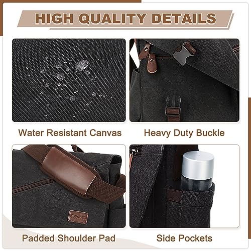 Water Resistant 15.6" Messenger Bag for Men