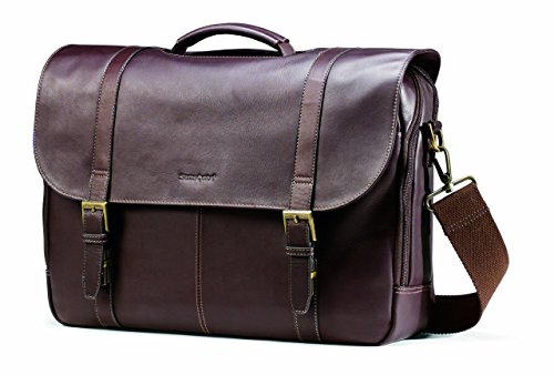 Samsonite Colombian Leather Messenger Bag - Brown