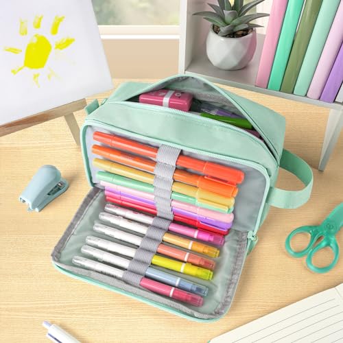 Sooez Mint Green High Capacity Pencil Case